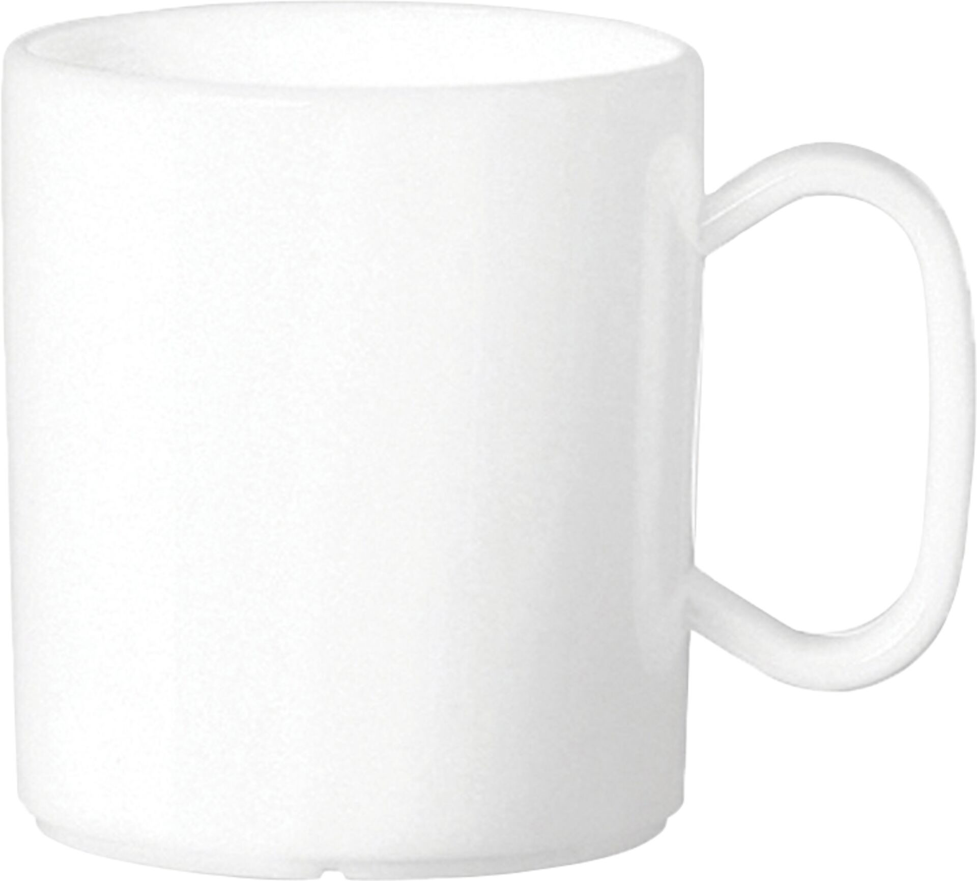 Becher "Colour" mit Henkel weiss